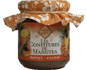 Manutea Pappaya und Ananasmarmelade aus Moorea